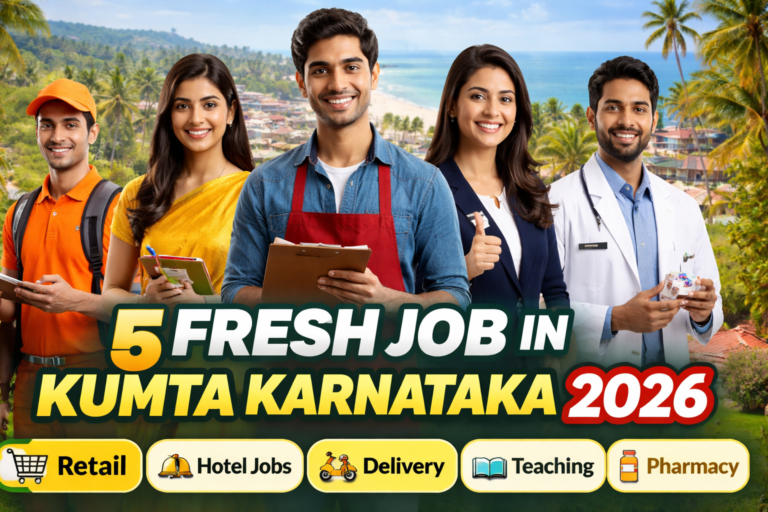 5 fresh jobs in Kumta Karnataka 2026 banner